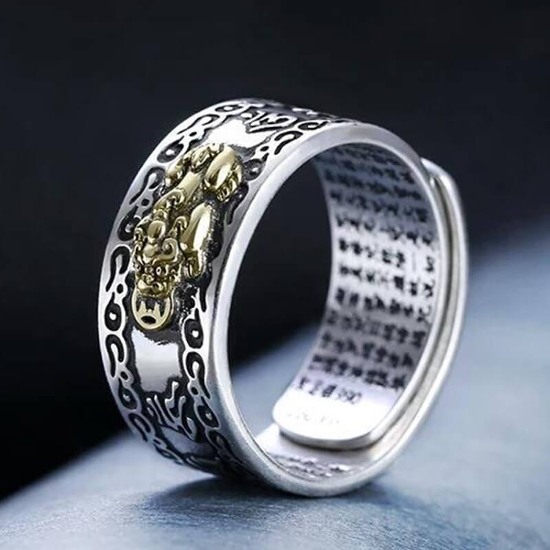 Feng Shui Ring, Pixiu Ring, Feng Shui Pixiu Ring，Wealth Ring